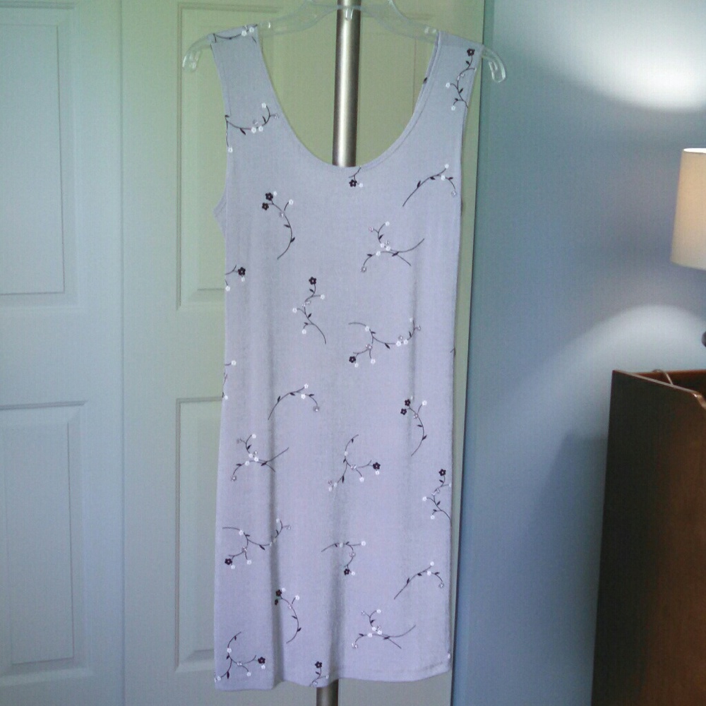 NWT Women's Vintage 1990s Beautiful Essex Silver Tank Dress